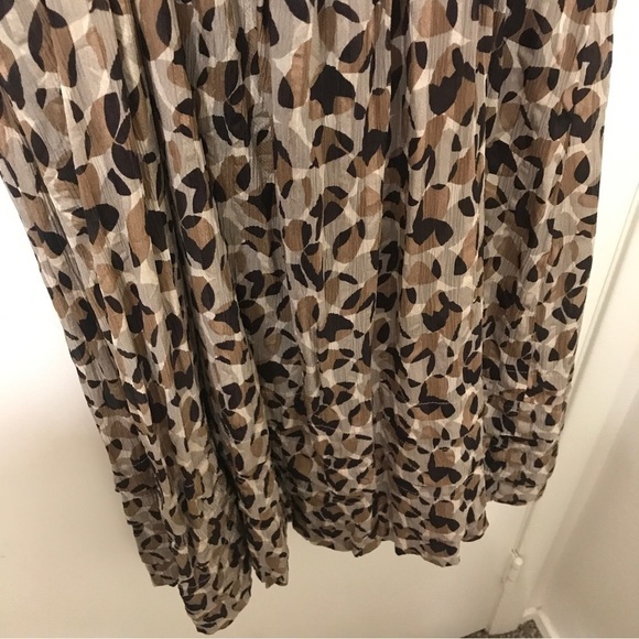 Bcbgmaxazria silk brown circle pattern mini dress - Picture 8 of 10